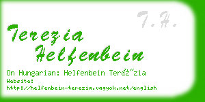 terezia helfenbein business card